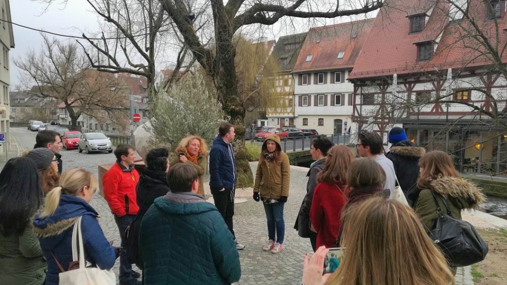 Ulmer Bloggertreffen Fuehrung Gabi